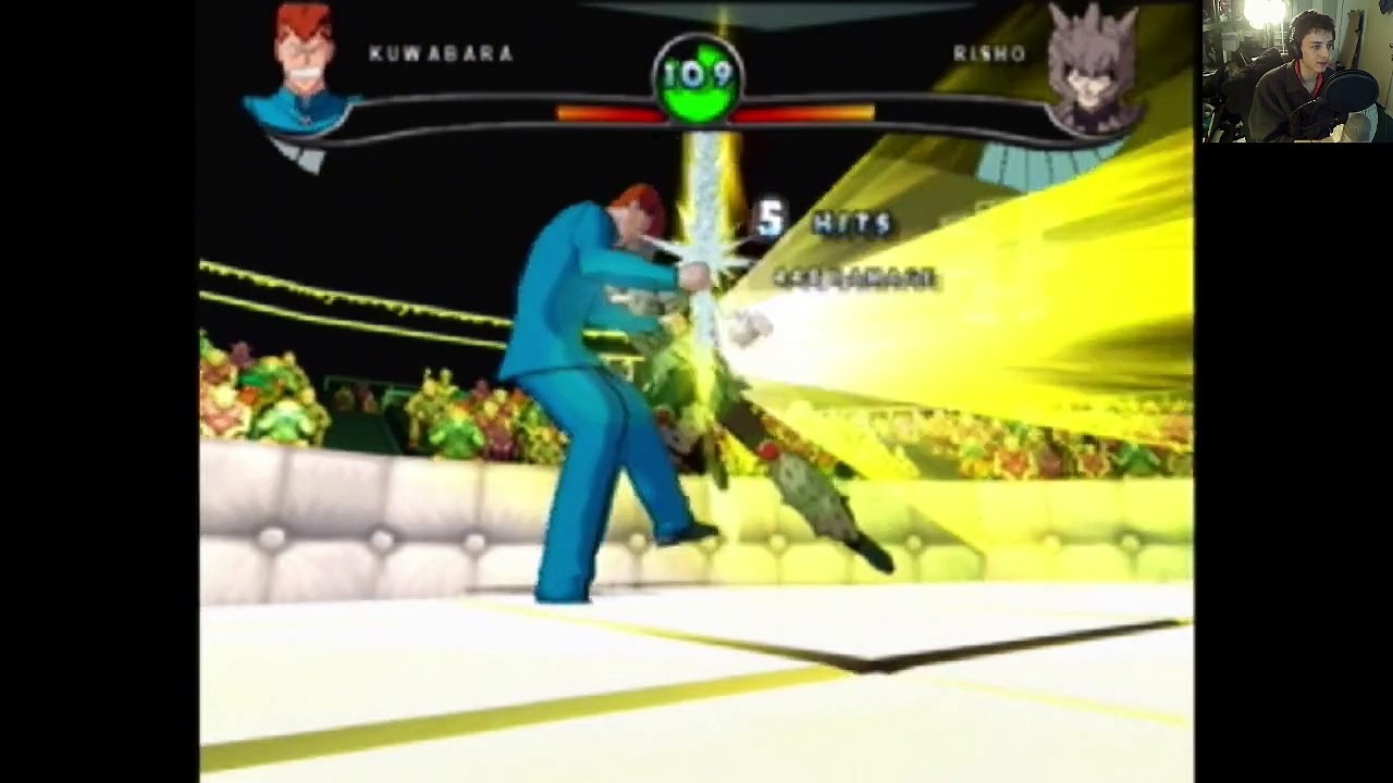 Kuwabara VS Risho In A YuYu Hakusho Dark Tournament Match / Battle / Fight - With Commentary