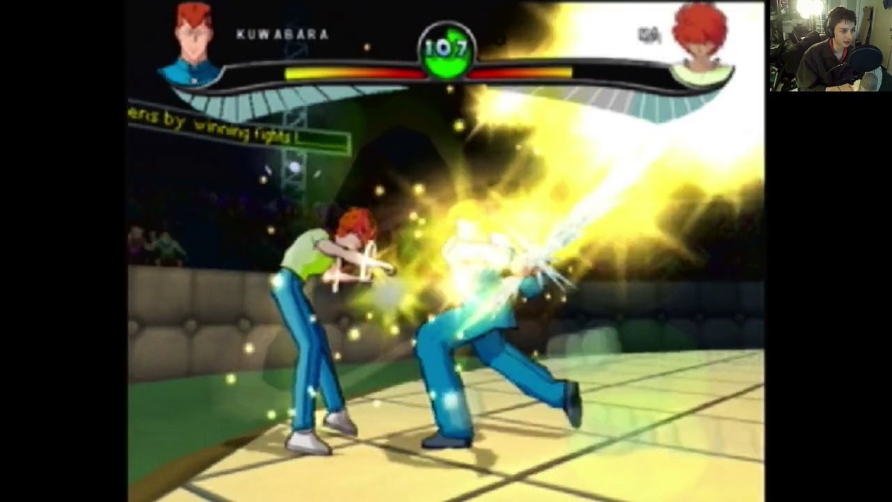 Kuwabara VS M1 In A YuYu Hakusho Dark Tournament Match / Battle / Fight - With Commentary