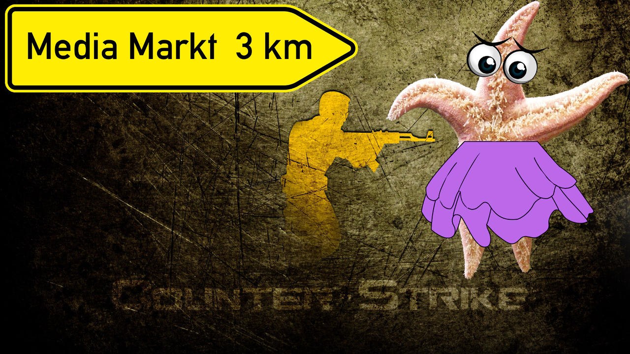 Ein Seestern läuft im Kleid 3km weit zum Media Markt - Counter Strike Source - [PVP]