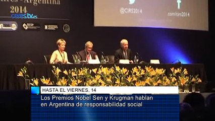 Los Premios Nobel Sen y Krugman hablarán en Argentina de responsabilidad social