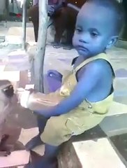 hahaha so funny... monkey vs kid