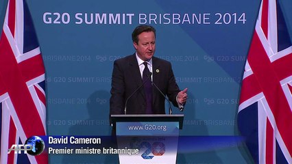 Cameron: "message très clair" de l'Europe et des Etats-Unis à la Russie