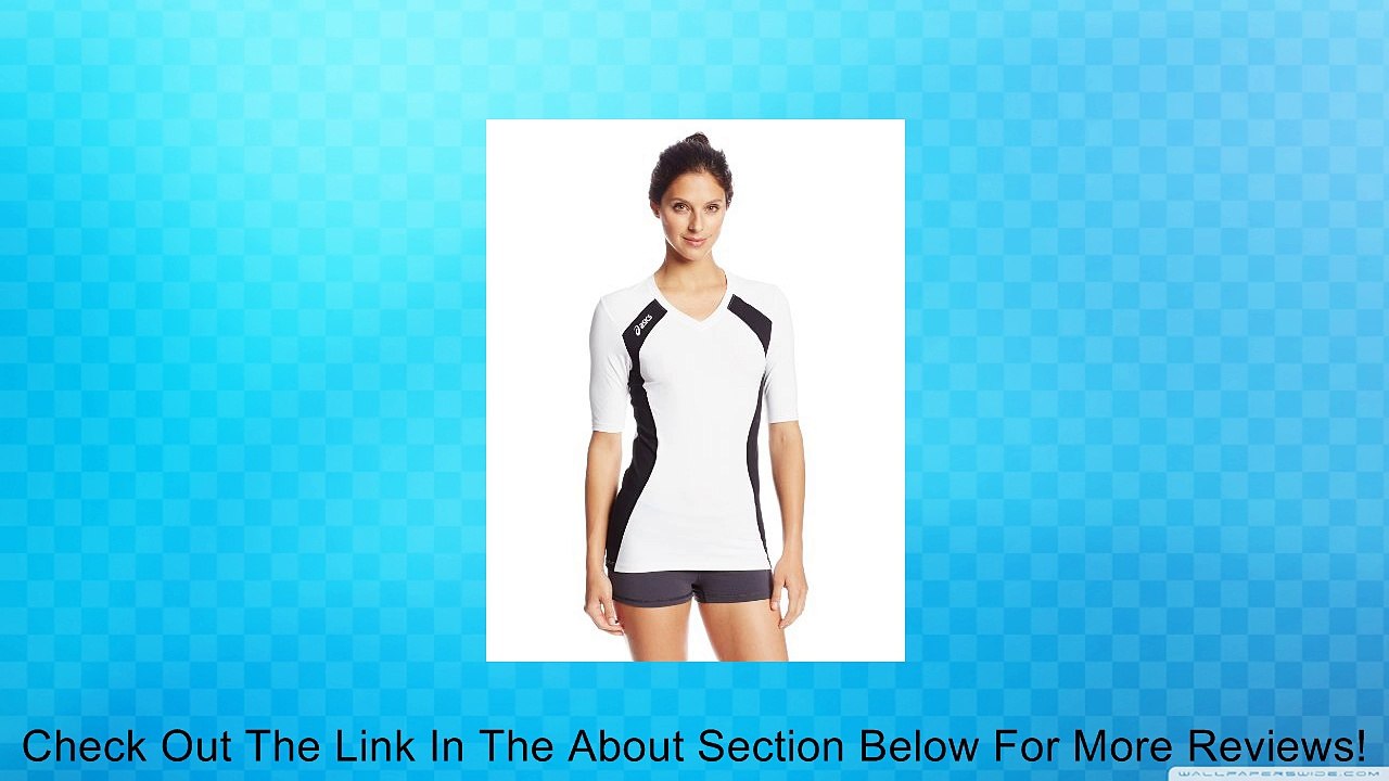 Asics Women's Aggressor Volleyball Jersey (White/Black) Review