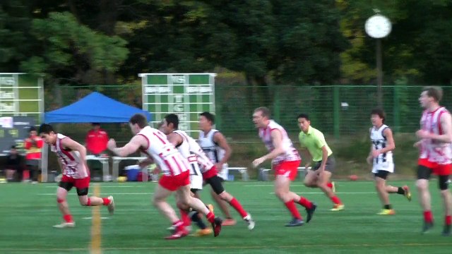 20141115 GOANNAS vs MAGPIES Q2 東京ゴアナーズ対駒澤マグパイズ - AFL Japan