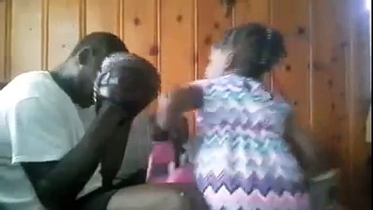 Dad getting his ass whooped