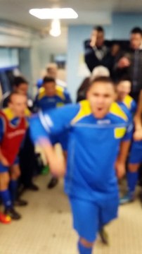 Vestiaire après la victoire face à Behonne-Longeville