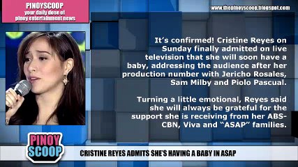 Cristine Reyes Admits She's Pregnant On ASAP