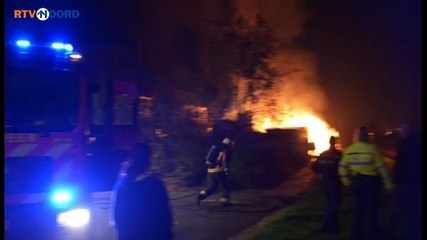 Delfzijlsters huis uit wegens brand schuurtje - RTV Noord