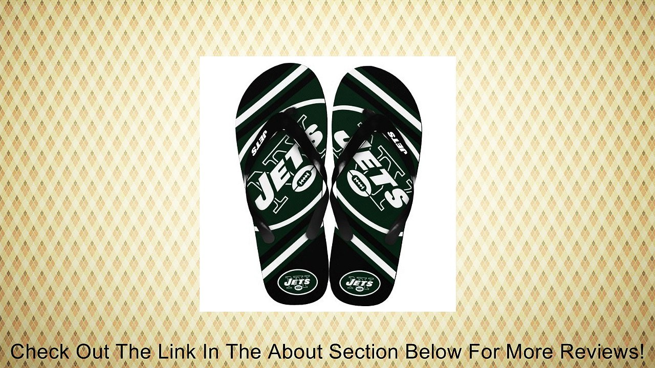 New York Jets NFL Unisex Big Logo Flip Flops Review