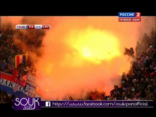 إلقاء جمهور كرواتيا للشهب و إيقاف المباراة // إيطاليا 1 : 1 كرواتيا