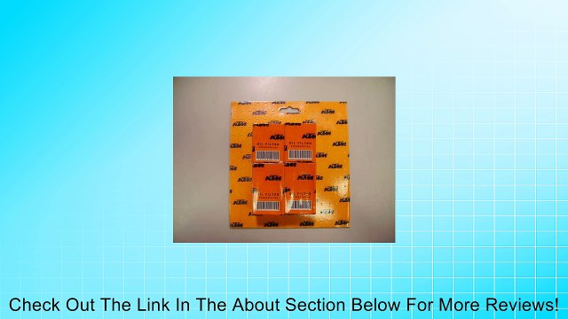NEW KTM 400-525 SX EXC XC OIL FILTERS 4 PACK 02-07 2X 58038005100 59038046144 Review
