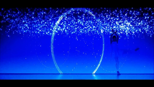 Une danse interactive avec des projections