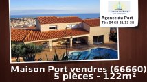 A vendre - maison/villa - Port vendres (66660) - 5 pièces - 122m²