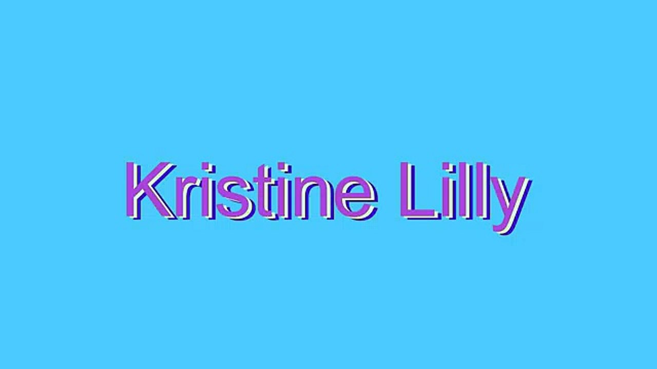 How to Pronounce Kristine Lilly