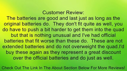 5 x UDI U816 U816A Hubsan X4 RC Quadcopter 3.7V 240mAh Li-Po Battery Review