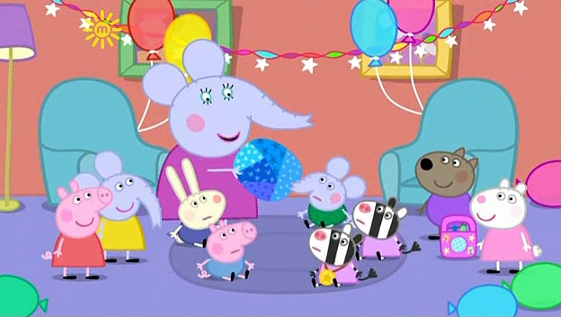 Peppa Pig Edmond Elephants Birthday - Rain Will
