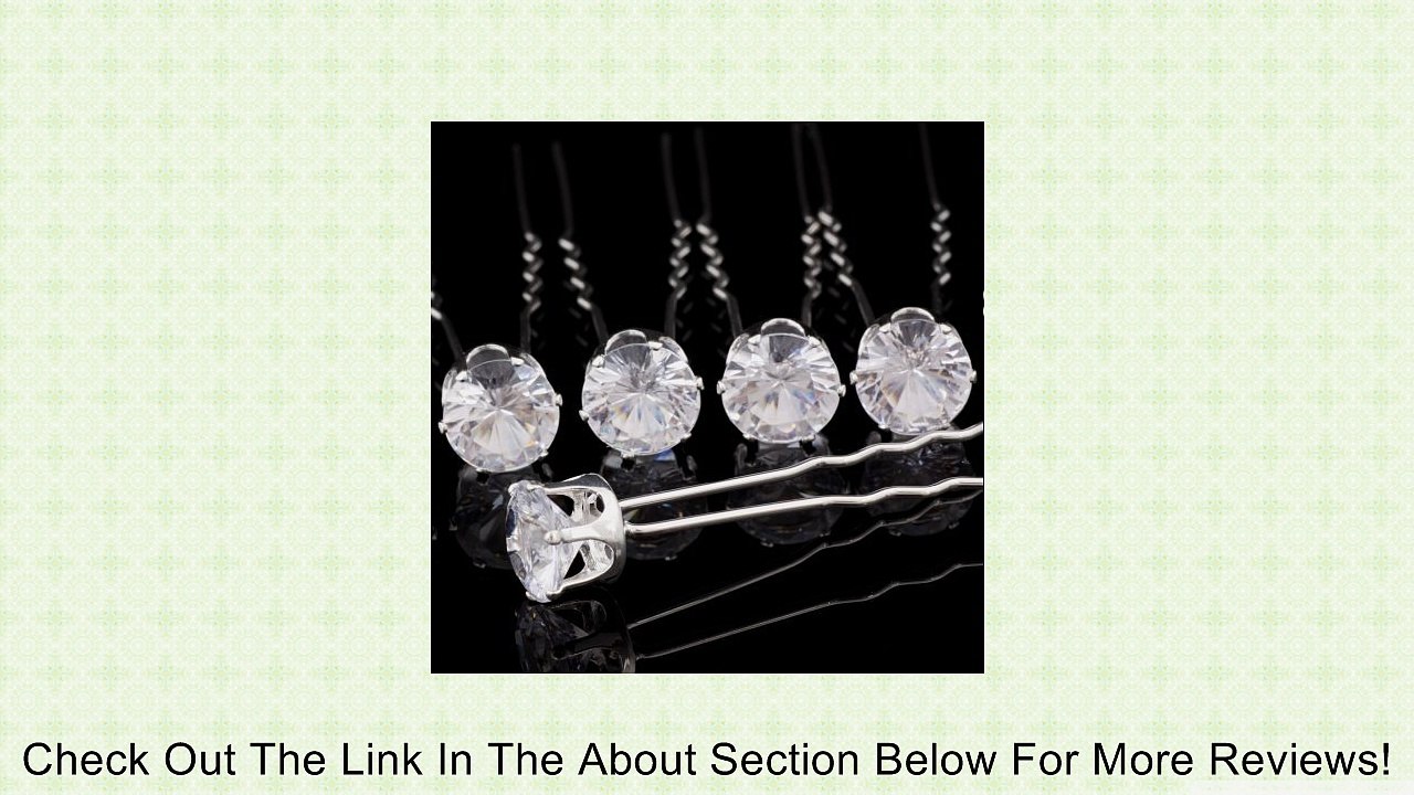 Catalina Crystal Rhinestone Hair Pin Wedding Bridal Accessories Pack of 20pcs