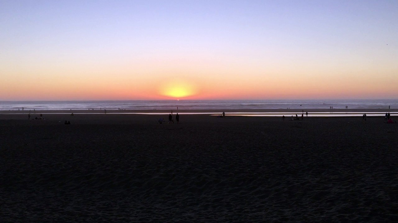 Coucher de soleil à Ocean Beach