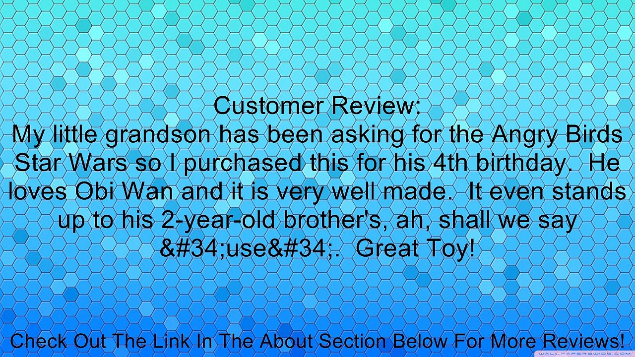 Angry Birds Star Wars Bird Obi Wan 5" Plush with Sound Review