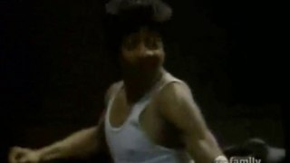 Steve Urkel as Bruce Lee in Family Matters