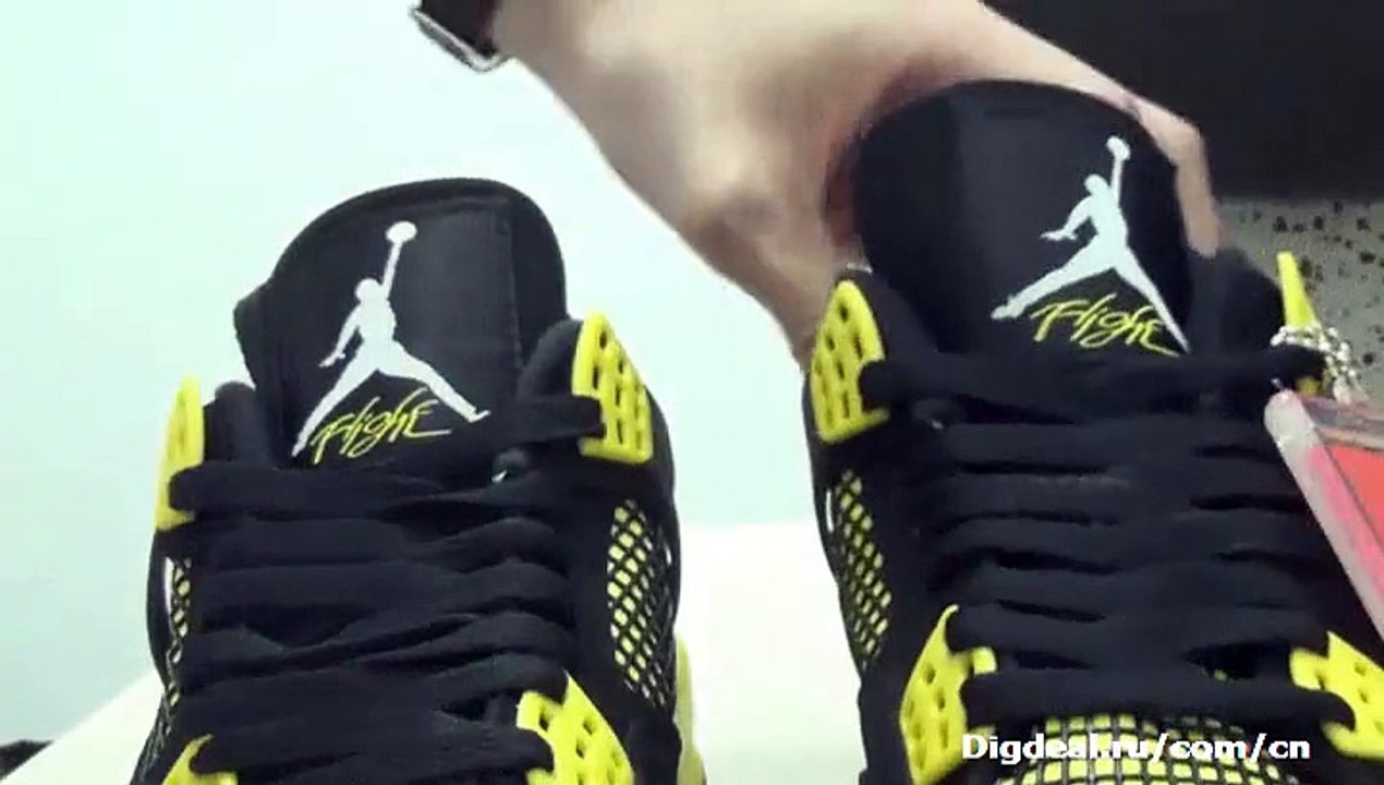 New Release Air Jordan IV 4 'Thunder' Wholesale Buy Cheap Jordans On Digdeal.ru