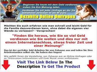 Bezahlte Online Umfragen  Shocking Review Bonus + Discount