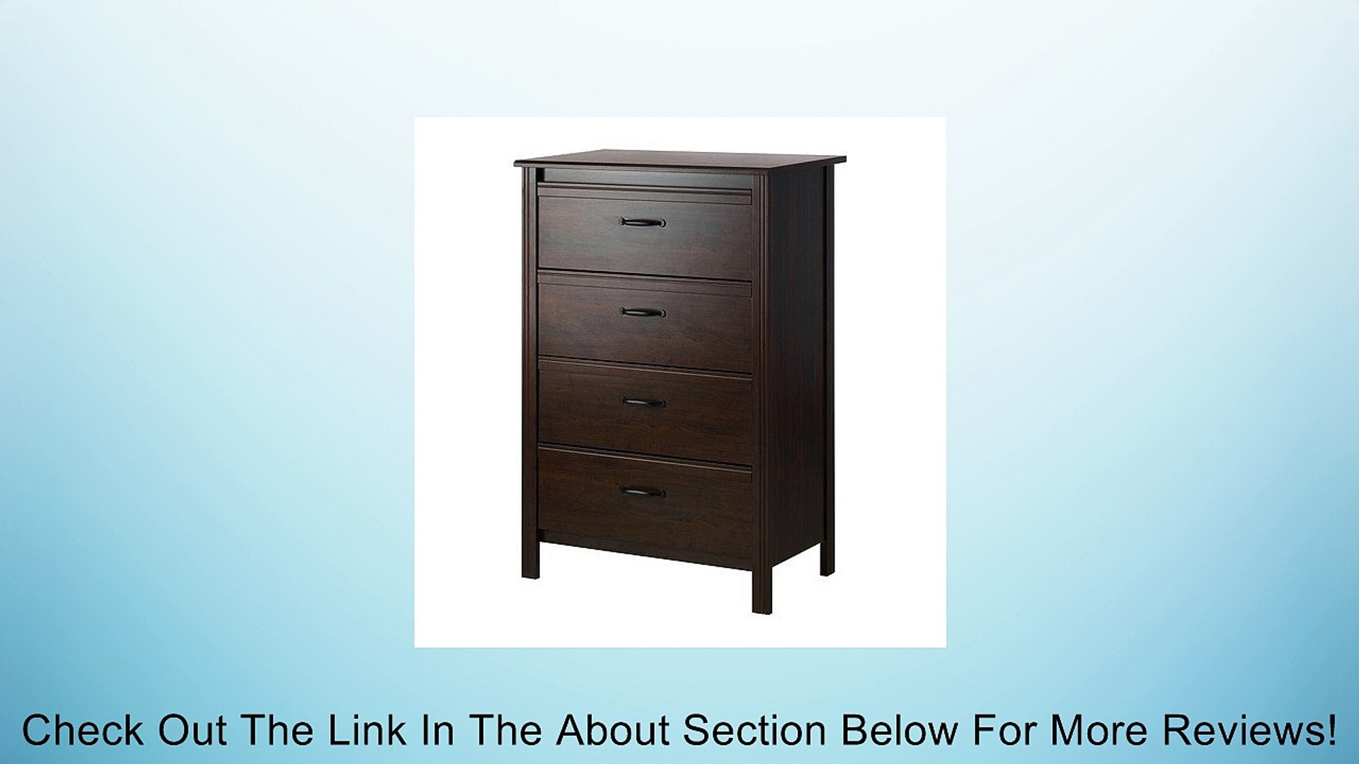 Ikea Brusali 4 Drawer Dresser Dark Brown Review 影片dailymotion