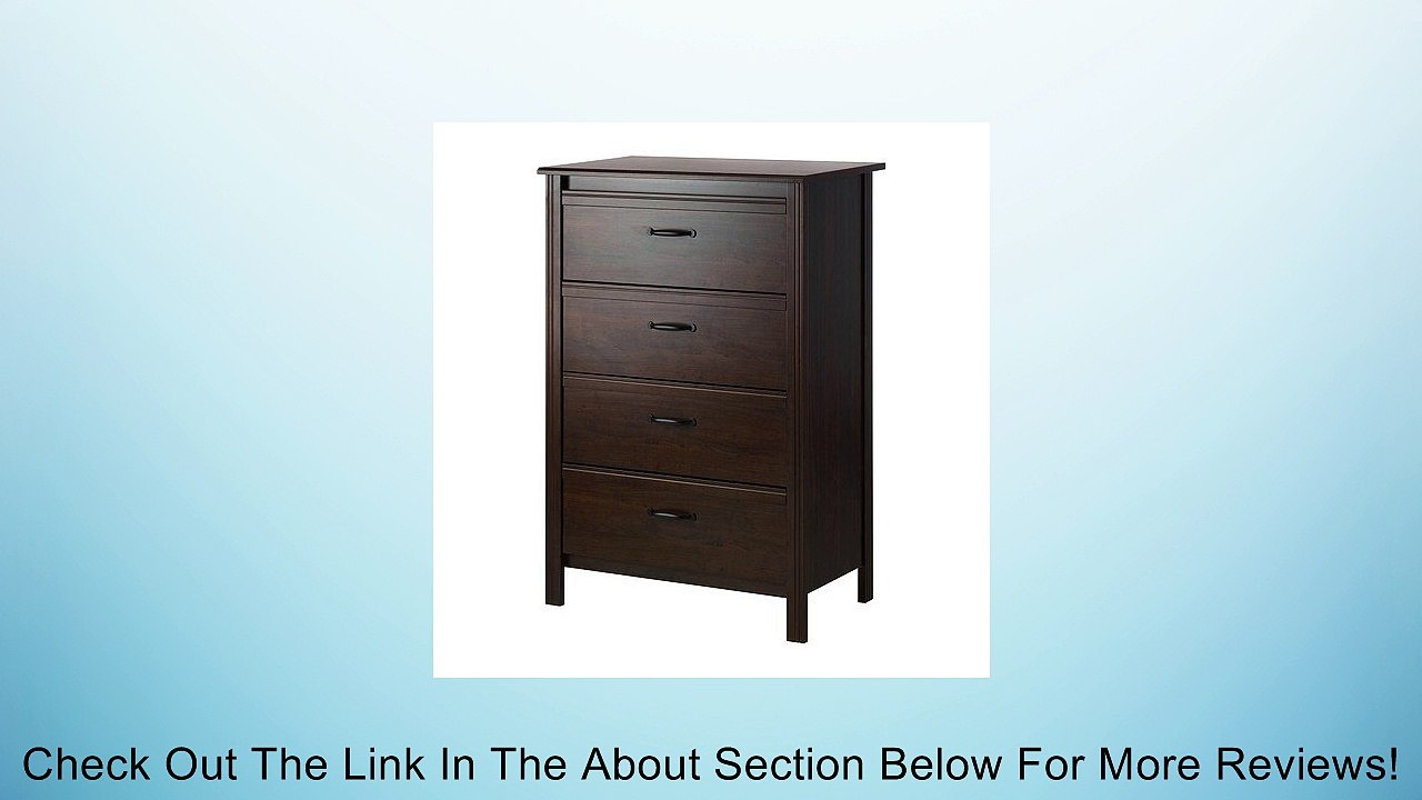 brusali 4 drawer dresser brown Ikea Brusali 4 Drawer Dresser, Dark Brown Review