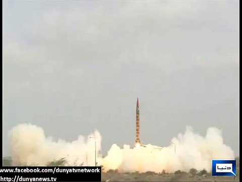 Pakistan successfully test-fires nuclear-capable Shaheen One-A Hatf IV ballistic missile .(Pakistan Zindabad)