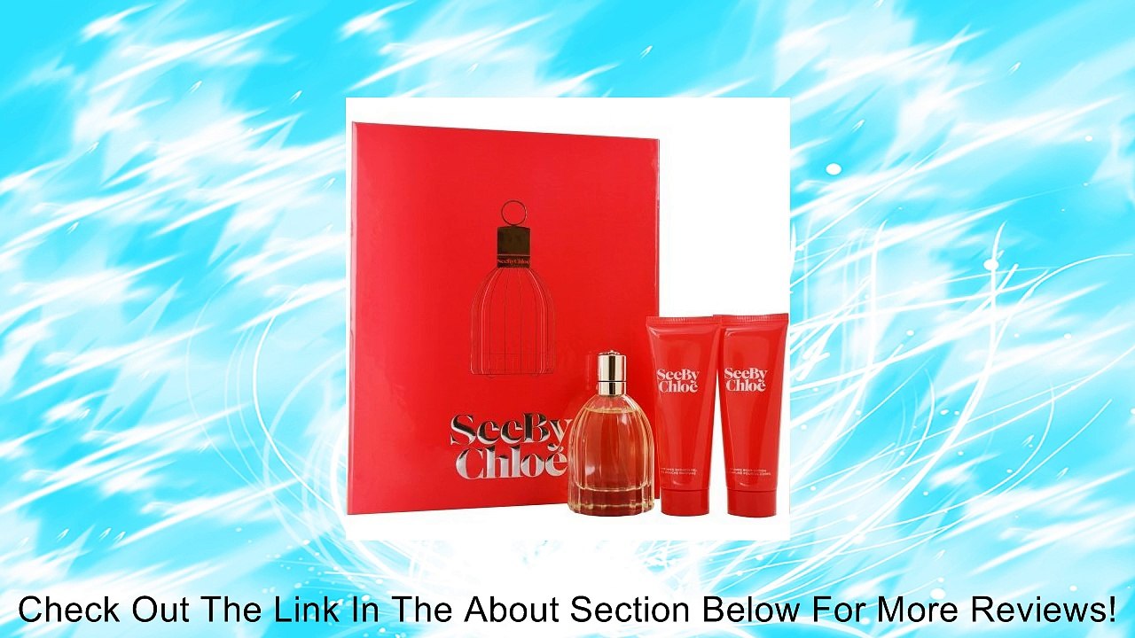 SEE BY CHLOE by Chloe Gift Set for WOMEN: EAU DE PARFUM SPRAY 2.5 OZ & BODY LOTION 2.5 OZ & SHOWER GEL 2.5 OZ