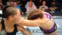 L'oreille de Leslie Smith explose dans un combat UFC180