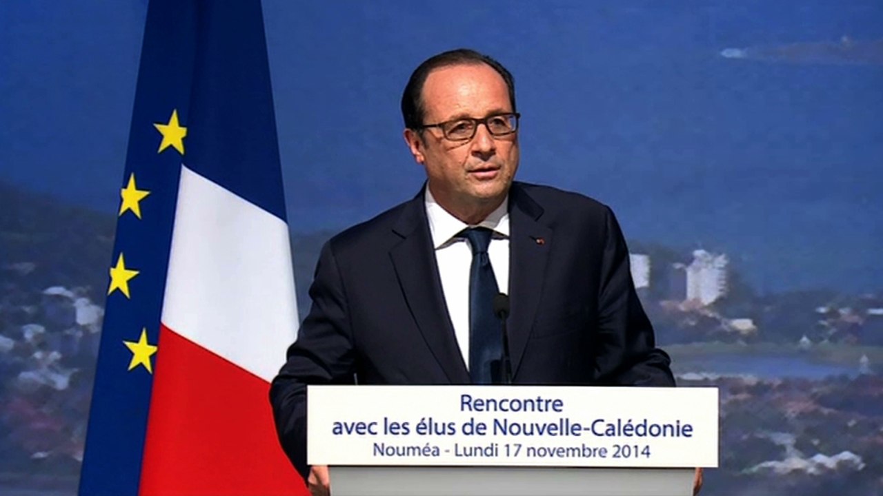 Discours devant les élus de Nouvelle-Calédonie