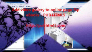 Video Tutorial - How to add video gallery to online page flip eBooks?
