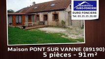 A vendre - maison - PONT SUR VANNE (89190) - 5 pièces - 91m²
