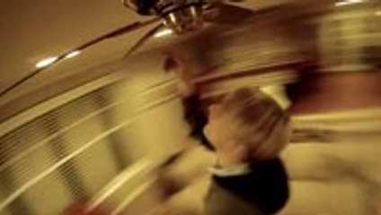 A GoPro Mounted to a Ceiling Fan