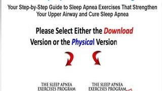 Sleep Apnea Exercise Program