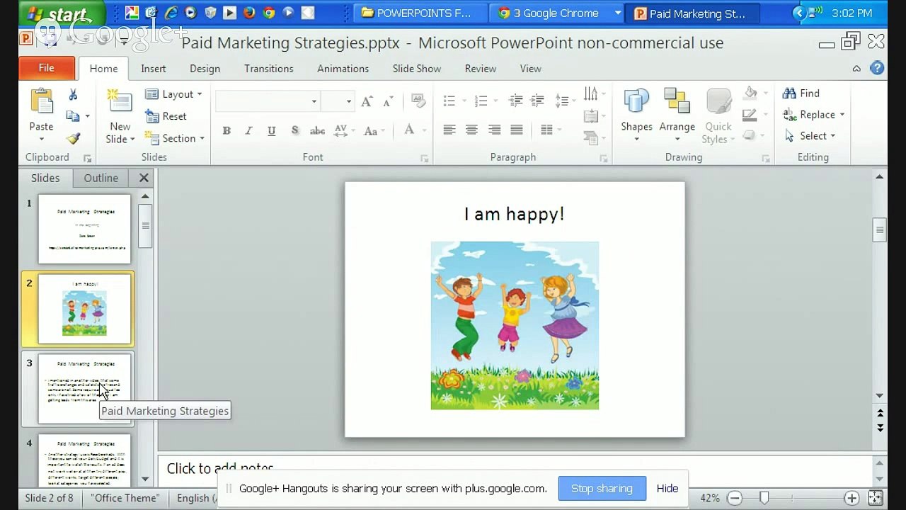 Facebook advertising plus other paid methods I used