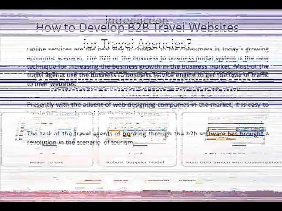 B2B Travel Website, B2B Travel Portal Development Services