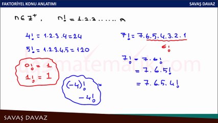 Faktoriyel Konu Anlatımı