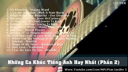 Những Bài Hát Tiếng Anh Hay Nhất - Phần 2