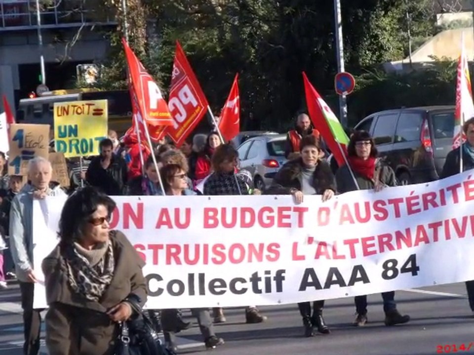 Manifestation austérité Avignon