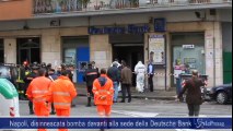 Napoli, disinnescata bomba davanti alla sede della Deutsche Bank