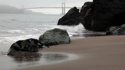 Vue de la baie sur le Golden Gate a San Francisco
