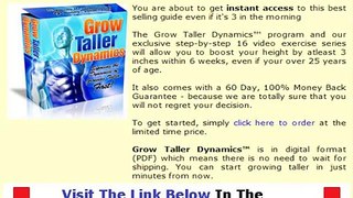 Grow Taller Dynamics Real Review Bonus + Discount