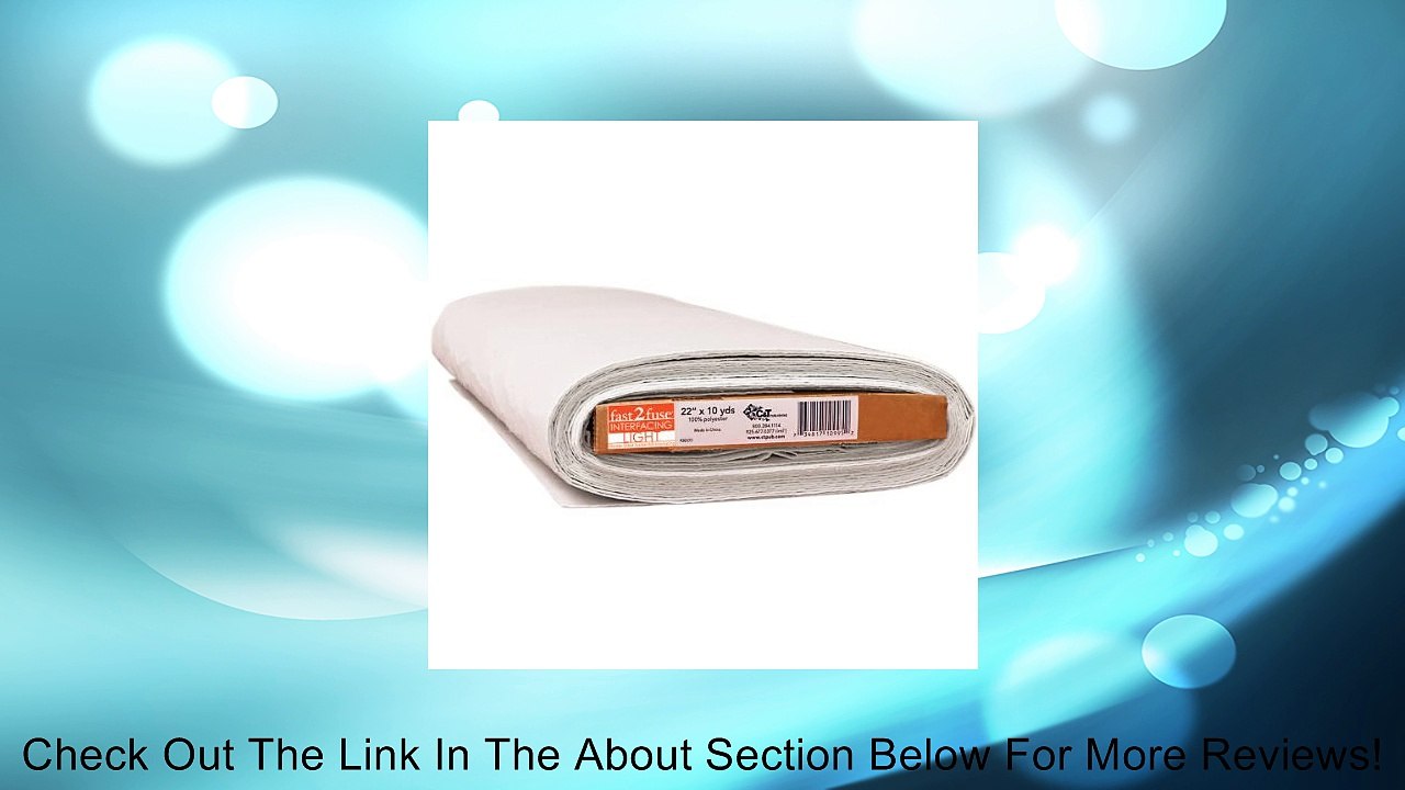 fast2fuse Lightweight Interfacing 20"X10yds-White FOB:MI Review