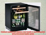 16 Bottle Single Zone Wine Refrigerator Hinge Location Reversible Lock No