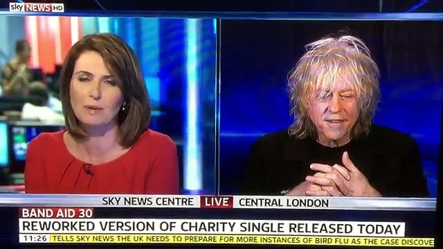 Bob Geldof swearing defends Rich Tax evading Pop stars #BandAid30