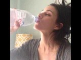 When you see a hot guy at the gym and you try to drink your water all sexy: Brittany' Vine #510