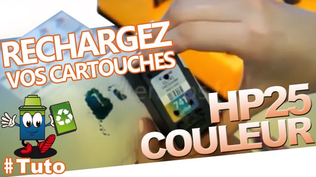 Comment recharger une cartouche jet d'encre HP 25