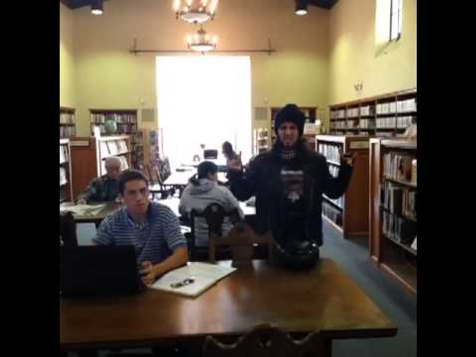 The goth visits the public library: Brittany Furlan's Vine #172